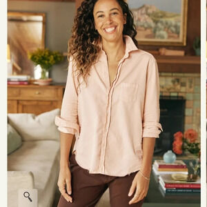 Frank and Eileen 100% Italian cotton Relaxed Fit Hand distressed button-up shirt